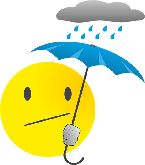 Smiley Emoticon Rain · Free vector graphic on Pixabay