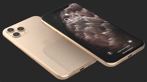 Apple iPhone 11 Proゴールド 3Dモデル $39 - .3ds .blend .c4d .fbx .ma .obj .max ...