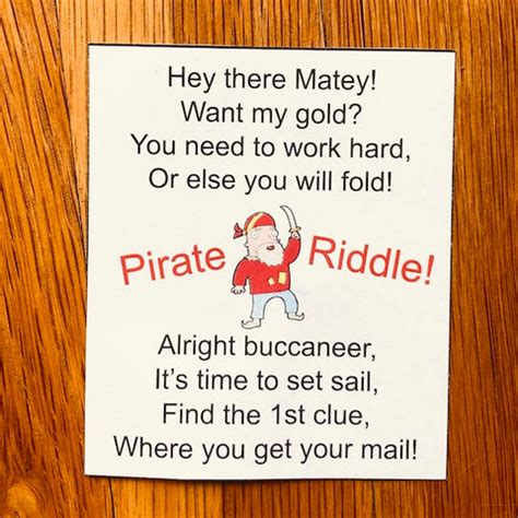 Pirate Treasure Hunt for kids ages 5-9 – Blimey Box