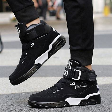 [38% OFF] Men High Top Sneakers Cool Hip Hop Shoes Outdoor Sports Shoes ...