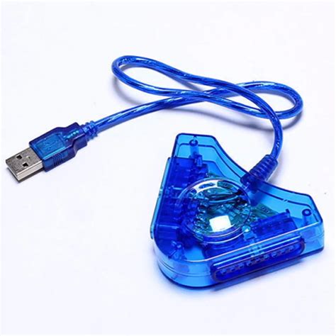 Joypad Game USB Dual Player Converter Adapter Cable For PS2 Attractive Dual Playstation 2 PC USB ...