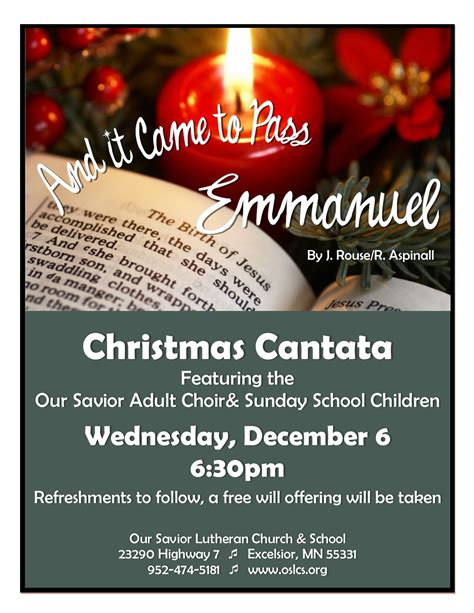 Free Printable Christmas Cantata