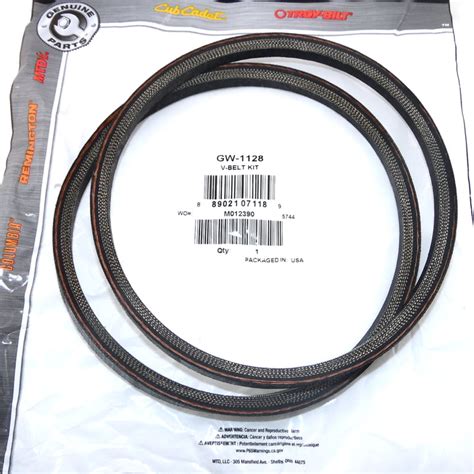 2PK OEM MTD GW-1128 Troy Bilt Horse Tiller Belt Compatible With 1108455,1705033