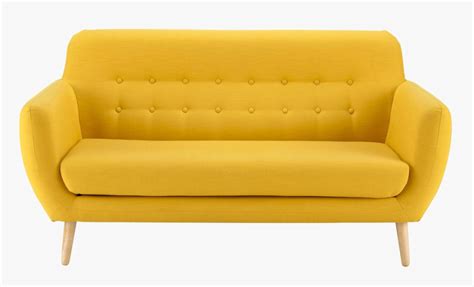 Couch Sofa Bed Furniture Futon - Canapé Jaune Maison Du Monde, HD Png ...