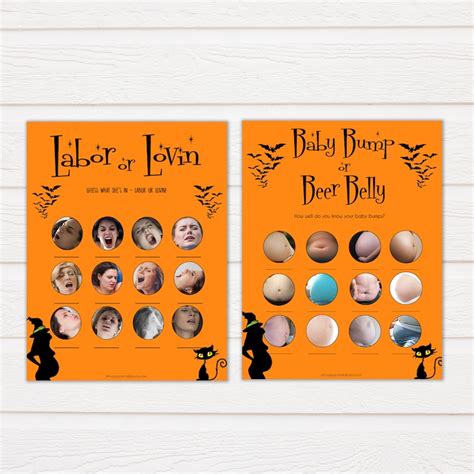 Halloween 10 Baby Shower Games Printable Baby Shower Games - Etsy