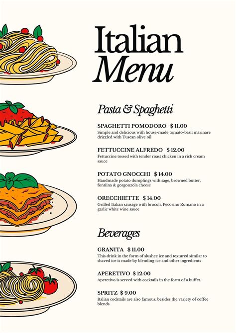 Total 61+ imagen buffet italiano menu - Abzlocal.mx