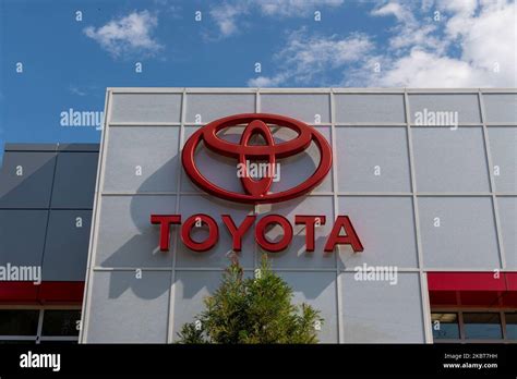 A view of Toyota dealership in Queens, New York, USA., on July 4, 2020. Tesla overtakes Toyota ...