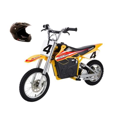 Razor MX650 Dirt Rocket 36V Electric Moto Bike and Full Face Helmet at ...