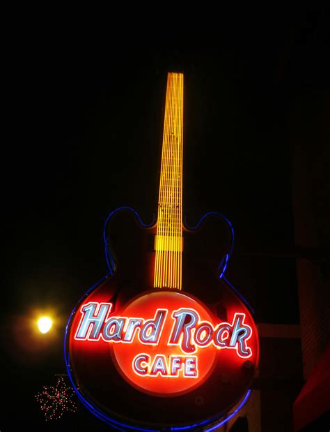 Hard Rock Cafe Led Guitar Signage · Free Stock Photo