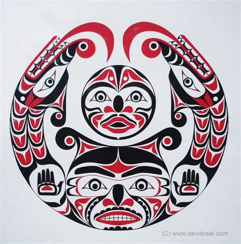 Pacific Northwest Coast Native Indian Art Prints | Sisiutl and Full Moon … in 2019 | Native art ...