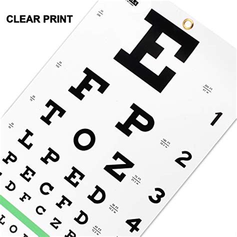 Eye Chart, Snellen Eye Chart, Wall Chart, Eye Charts with Hand Pointer ...