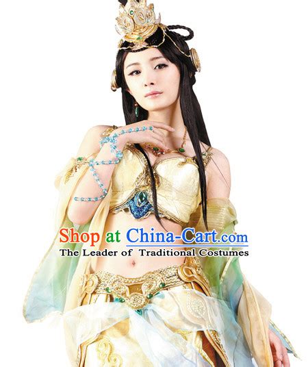 Ancient Chinese Da Ji Concubine Headwear and Earrings in The Legend of Deification