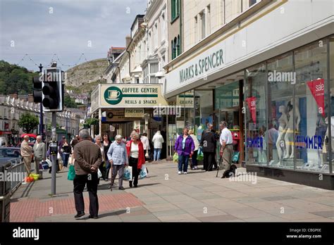 Scene in Llandudno town centre Stock Photo, Royalty Free Image ...