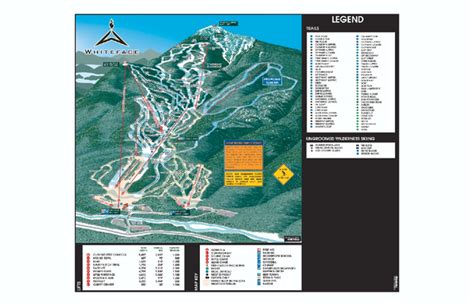 Whiteface Ski Trail Map - Rt 86 Wilmington NY 12997 • mappery