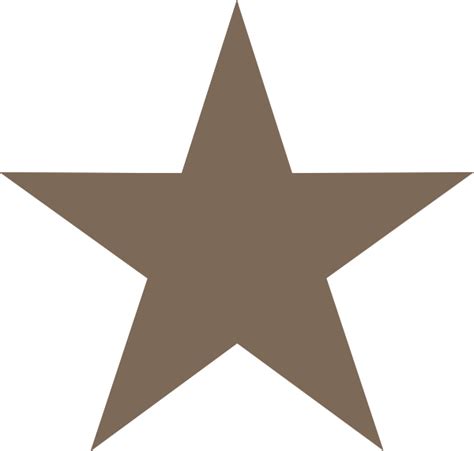 Brown Star Star Clip Art at Clker.com - vector clip art online, royalty free & public domain