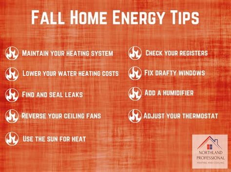 Fall Energy Saving Tips - Northland Professional Heating and Cooling