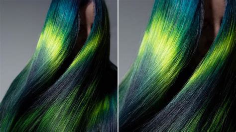 Colorist Created Aurora Australis Hair With Blue, Green, and Yellow ...