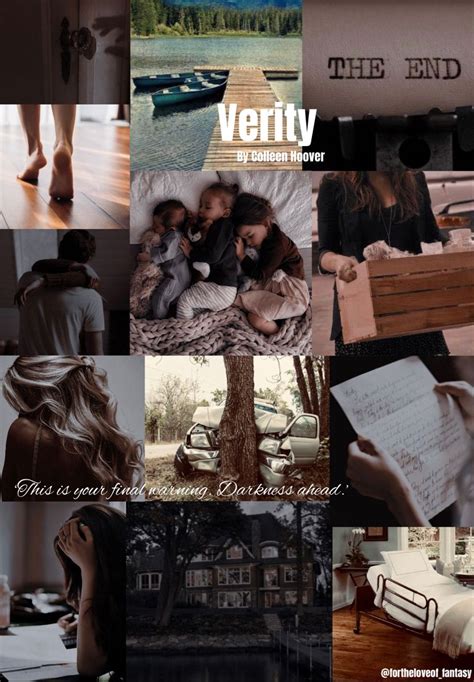 Verity by Colleen Hoover Book Aesthetic Colleen Hoover Quotes, Colleen ...