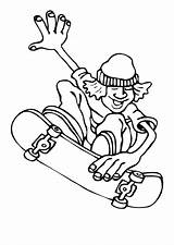 Skateboarding Boy Coloring Sheet Printable Pdf Download sketch template