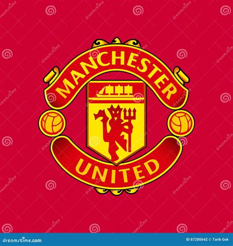 Manchester United F.C editorial photography. Illustration of emblem ...