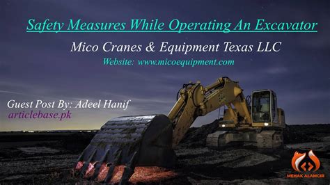 Safety Measures While Operating An Excavator