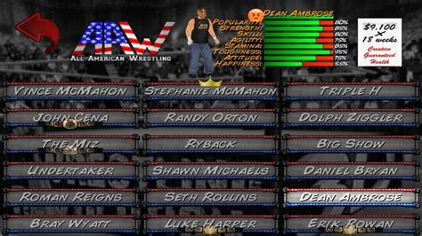 Wrestling Revolution 3d Roster. : r/WrestlingRevolution