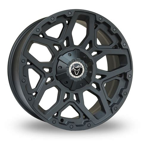 Wolfrace Sahara Matt Black 17" Alloy Wheels - Wheelbase