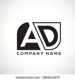 Ad Letter Logo Design Vector Stock Vector (Royalty Free) 1894612675