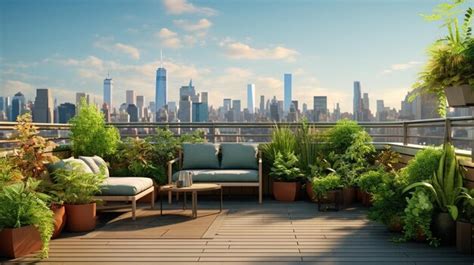 Urban rooftop garden with NFTpowered smart plants | Premium AI ...