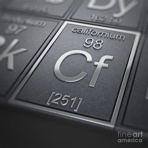 Californium Chemical Element Photograph by Science Picture Co