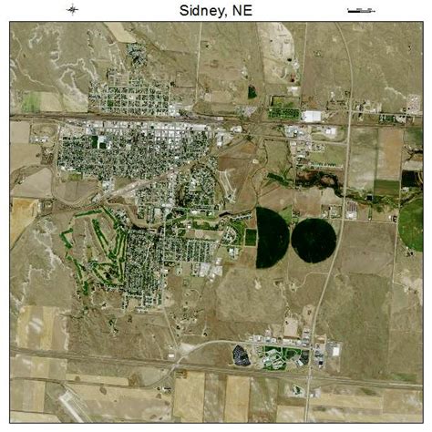 Aerial Photography Map of Sidney, NE Nebraska