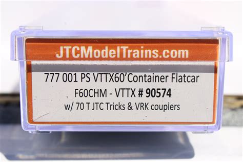 Pullman Standard TrailerTrain Logo 60' Flatcar, "New" – JTC MODEL TRAINS