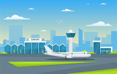 Airport Cartoon Background