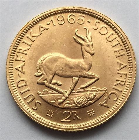 South Africa – 2 Rand 1965 – gold - Catawiki