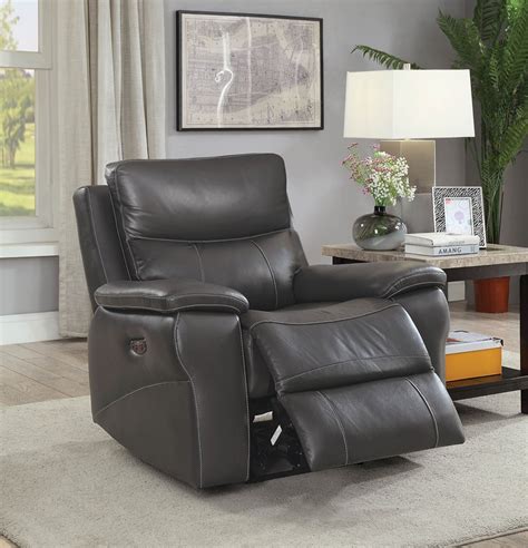 Furniture of America | CM6540-PM Lila Leather Reclining Living Room Set with Power Motion ...