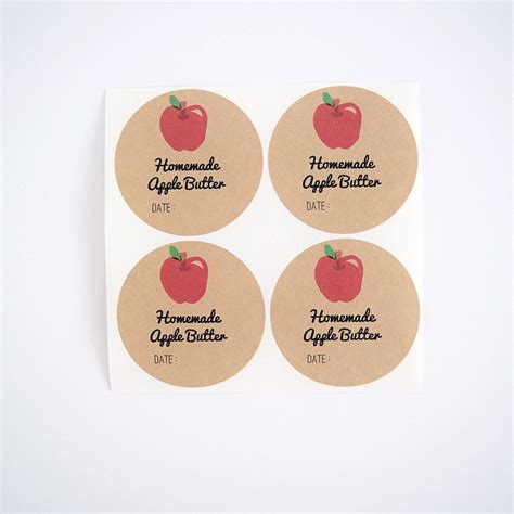 Apple Butter Labels for Mason Jars in 2021 | Mason jars labels ...