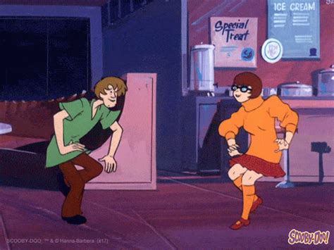 Velma and Scooby Dancing GIF