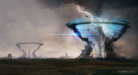 Tornado Prisons by Vlad Gheneli Sci Fi Environment, Futuristic ...