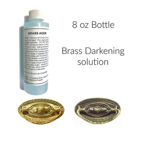 Brass Darkening Solution Brass Patina Metal Ager 8 Ounce - Etsy