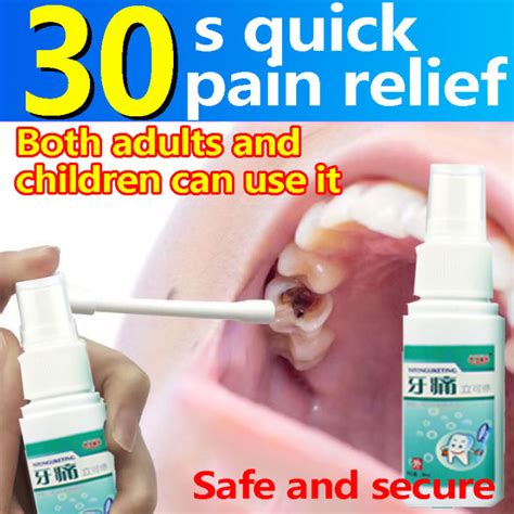 【3 Seconds Pain Relief】Toothache Spray 35ml Fast Pain Relief Plant Extracts Hormone Free Wisdom ...