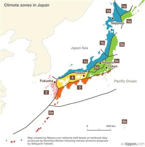 Climate Map Of Japan - Tourist Map Of English