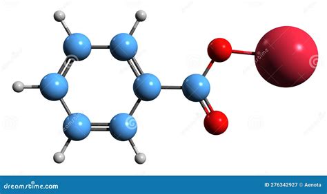 Sodium Benzoate Molecule, Molecular Structures, Food Preservative E211, 3d Model, Structural ...