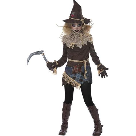 Girls Creepy Scarecrow Costume | Party City Canada