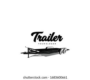 Silhouette Logo Design Vector Trailer Stock Vector (Royalty Free) 1683600661 | Shutterstock