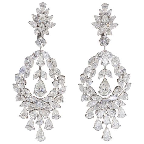 Diamond Drop Earrings at 1stDibs