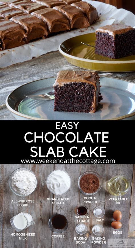 Easy Chocolate Slab Recipe - Weekend at the Cottage