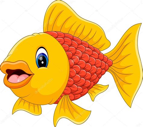 Ilustración de dibujos animados de peces lindos Stock Vector by ...