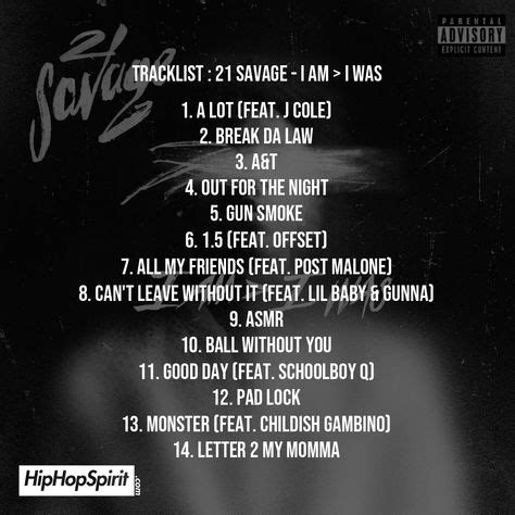 21 Savage dévoile la tracklist de son album "I AM > I WAS" 💿 #21Savage ...