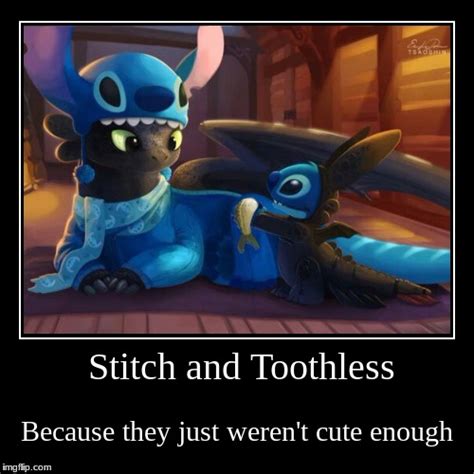 Stitch and Toothless - Imgflip