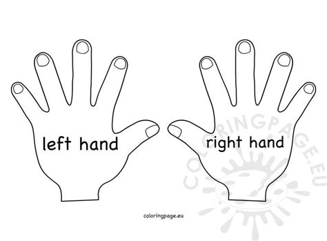 Right Hand Left Hand Printable Activities